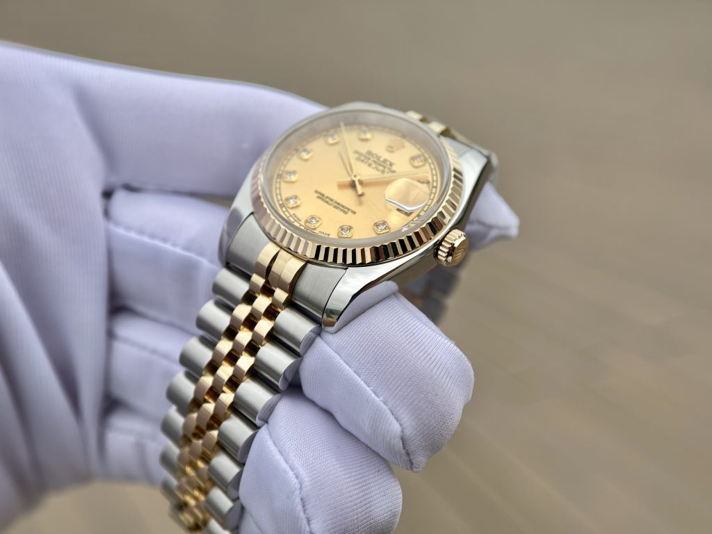 Đồng hồ Rolex DateJust bọc vàng thật