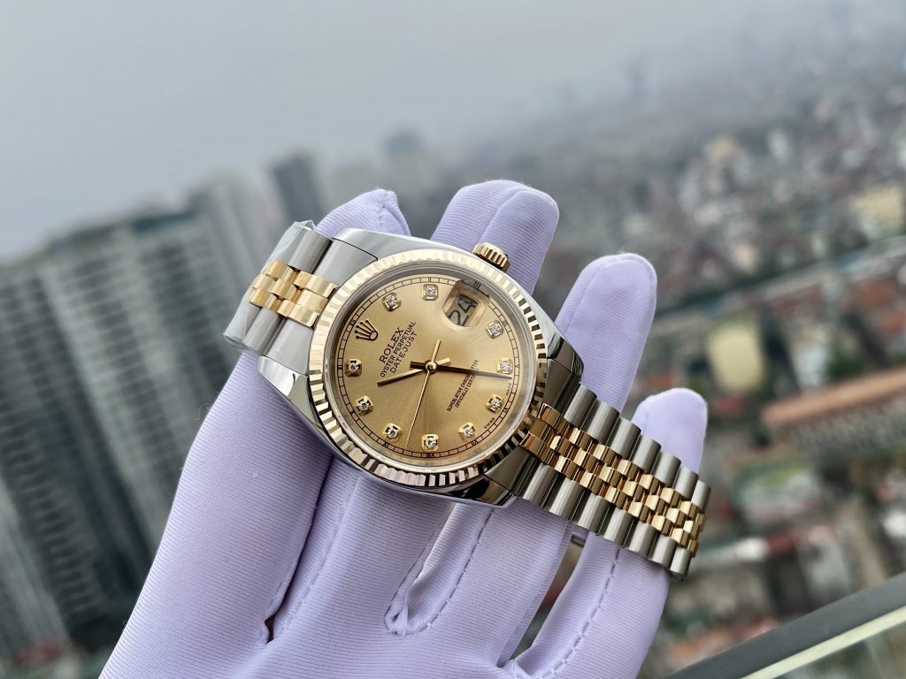 Đồng hồ Rolex nam bọc vàng thật 18k
