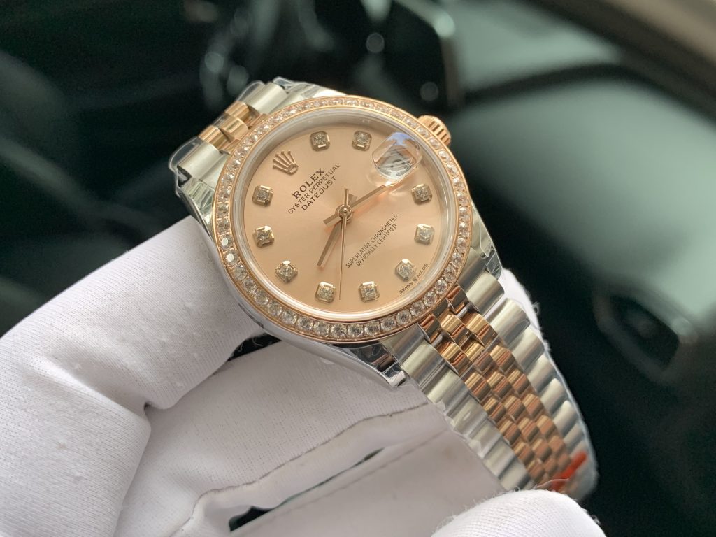 Đồng hồ Rolex nữ đính đá replica 11