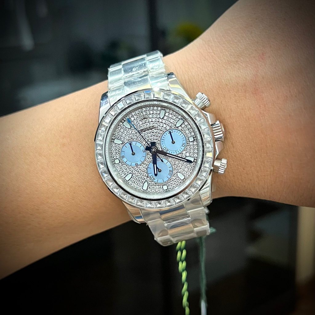 Đồng hồ Rolex Full Diamond Replica 11