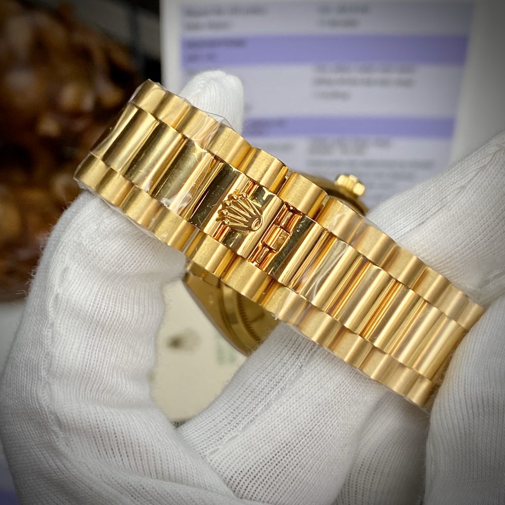 Đồng Hồ Rolex nam dây kim loại bọc vàng