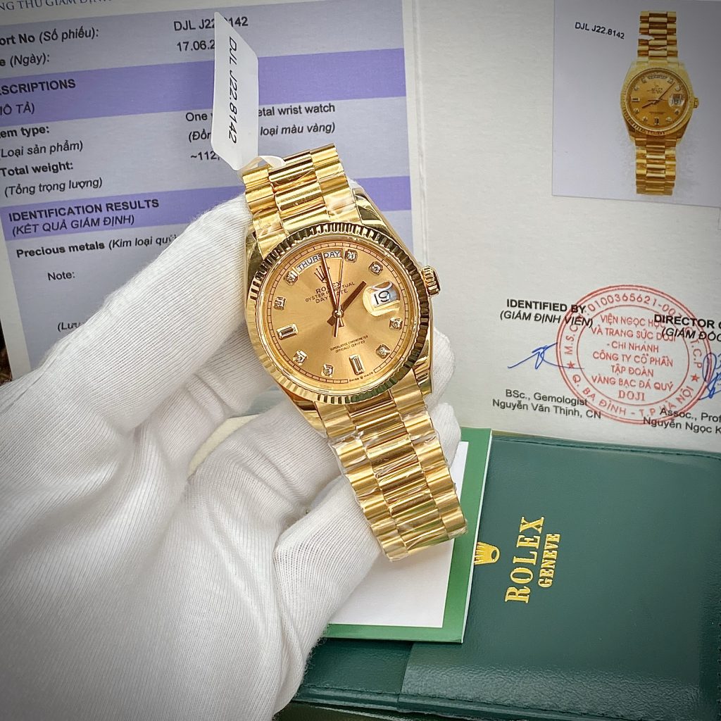 Đồng hồ Rolex bọc vàng thật Replica 11