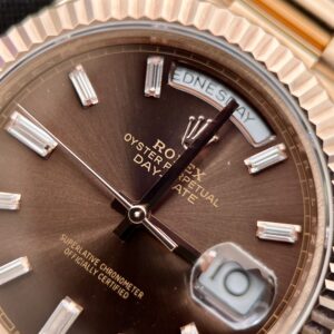 Đồng hồ Rolex day-date nam Bọc Vàng mặt Chocolate
