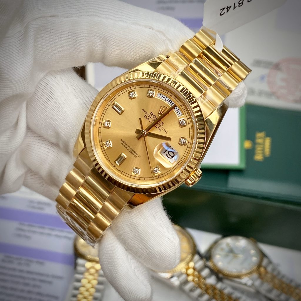 Đồng hồ bọc vàng thật Rolex Day-Date