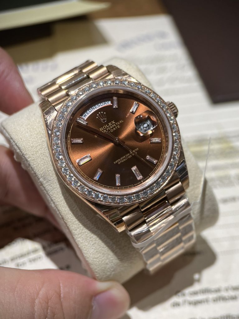 Đồng hồ Chế tác kim cương Moiss Rolex Rep 11