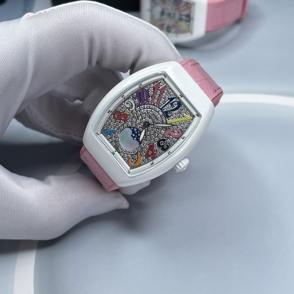 Đồng hồ Franck Muller nữ màu hồng