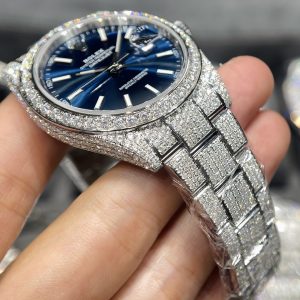 Đồng hồ Rolex độ kim cương moissanite