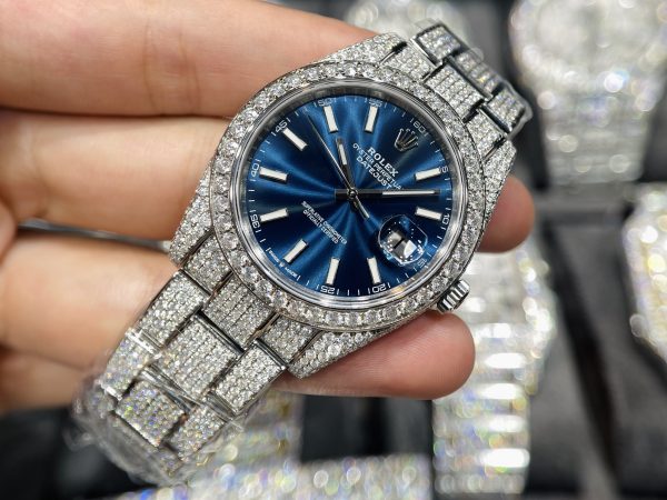 Đồng hồ Rolex full kim cương Moissanite