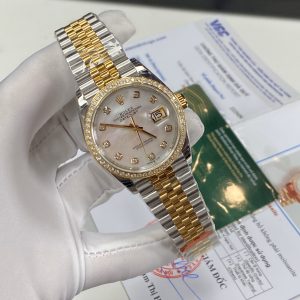 Đồng hồ Rolex nam đính kim cương moissanite