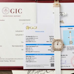 Đồng Hồ Patek Philippe 5067 Nữ Chế Tác Bọc Vàng Đính Full Kim Cương Moissanite 35 (2)