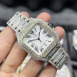 Đồng hồ Cartier Automatic nam chế tác kim cương