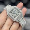 Đồng hồ Cartier Automatic nữ chế tác full kim cương
