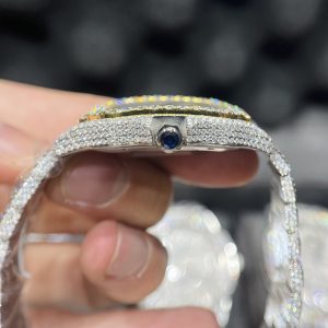 Đồng hồ Cartier độ kim cương Moissanite