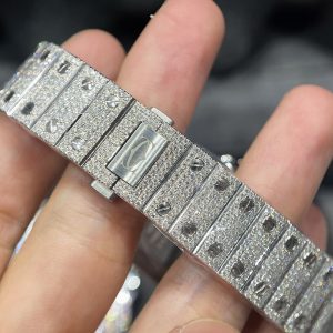 Đồng hồ Cartier nữ chế tác full kim cương Hong Kong