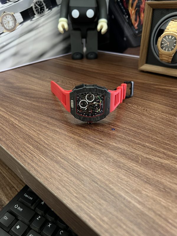 Đồng hồ Richard Mille nam dây cao su màu đỏ