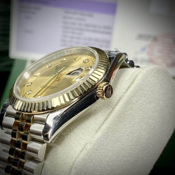 Đồng hồ Rolex DateJust Bọc Vàng Thật Replica 11