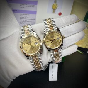 Đồng hồ Rolex DateJust Bọc Vàng Thật Replica cao cấp GM Factory