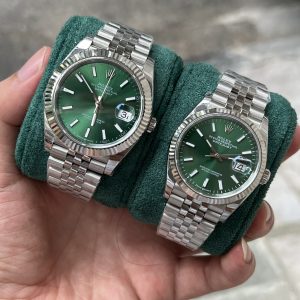Đồng hồ Rolex DateJust mặt màu xanh lá cây