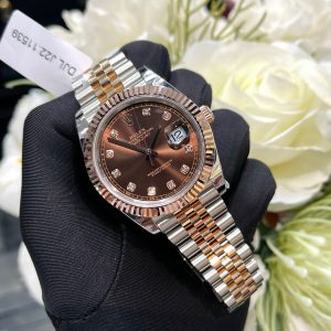 Đồng hồ Rolex bọc vàng 18K mặt số Chocolate