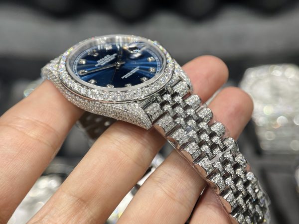 Đồng hồ Rolex chế tác full kim cương moissanite