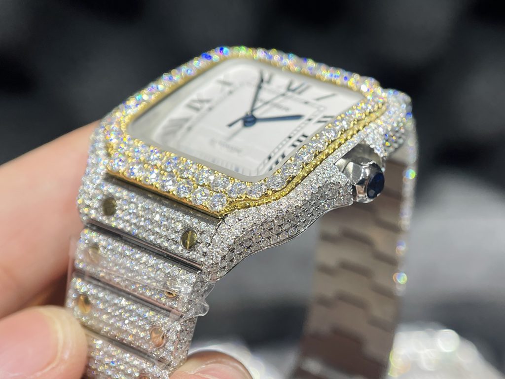 Đồng hồ chế tác kim cương Cartier Replica 11
