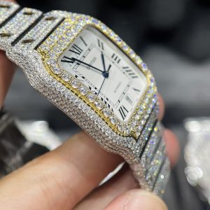 Đồng hồ độ kim cương Cartier nam