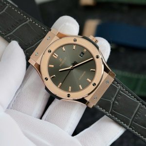 Đồng Hồ Hublot Classic Fusion King Gold Grey Rep 11 Cao Nhất JJF 2024 (1)