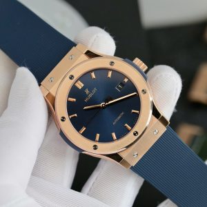 Đồng Hồ Hublot Classic Fusion King Gold Màu Xanh Than JJF Factory (2)