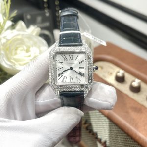 Đồng hồ Cartier nam độ kim cương