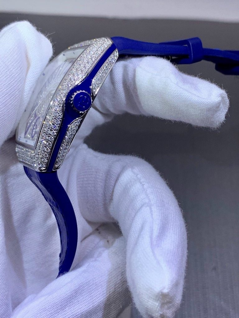 Đồng hồ Franck Muller V32 nữ chế tác kim cương moissanite