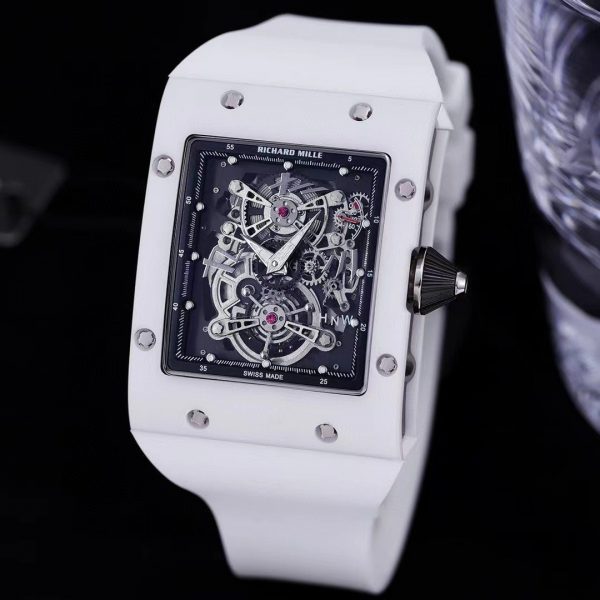 Đồng hồ Richard Mille RM 017 Super Fake 11 màu trắng