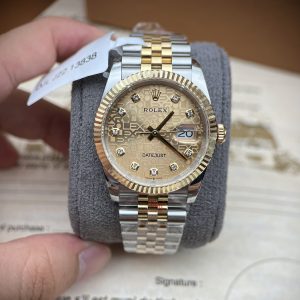 Đồng hồ Rolex DateJust bọc vàng 18k