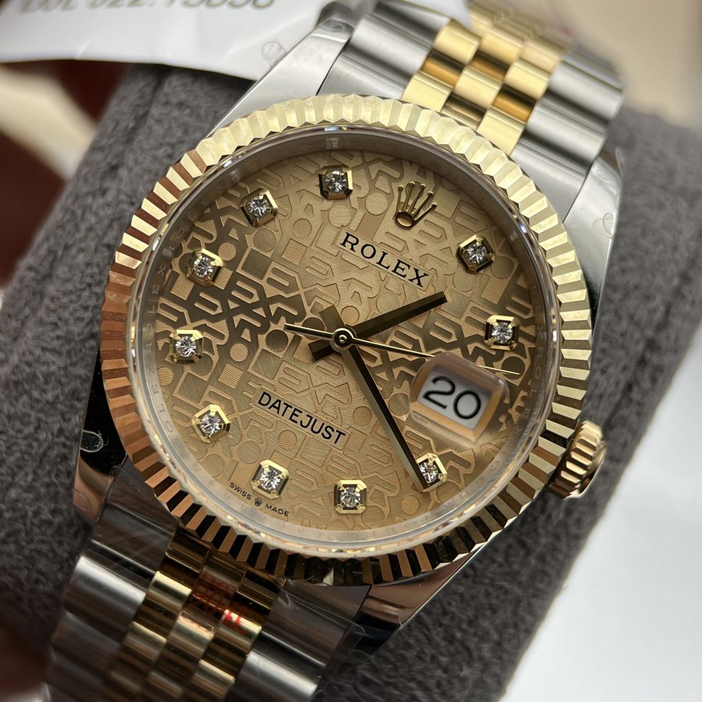 Đồng hồ Rolex DateJust bọc vàng thật 18k
