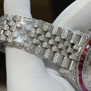 Đồng hồ Rolex đính full kim cương moissanite