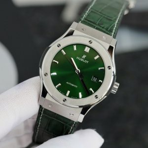 Đồng Hồ Hublot Nam Rep 1:1 Classic Fusion Màu Xanh Lá Cây Nhà Máy JJF 42mm (3)