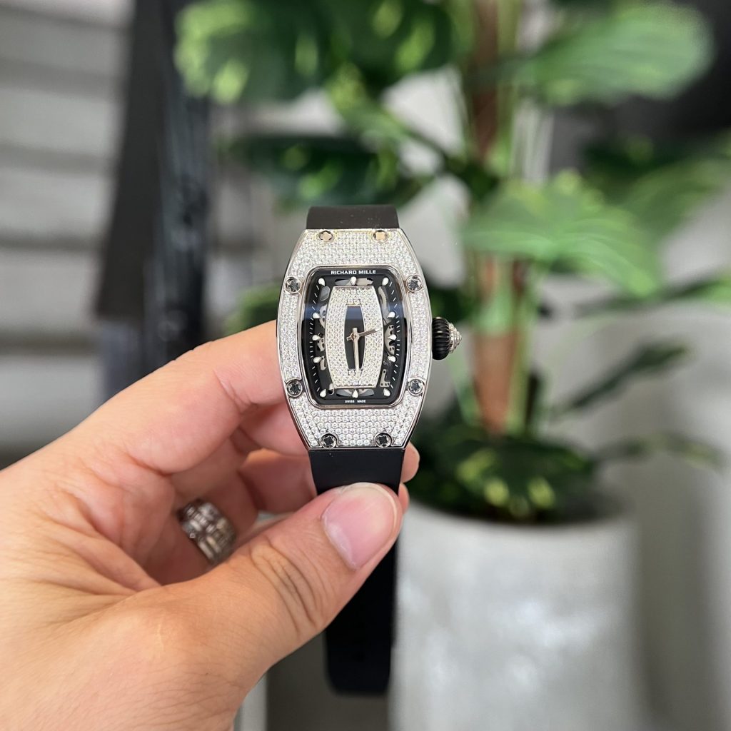 Đồng Hồ Nữ Richard Mille RM007 Replica 11 Cao Cấp Đính Full Đá 