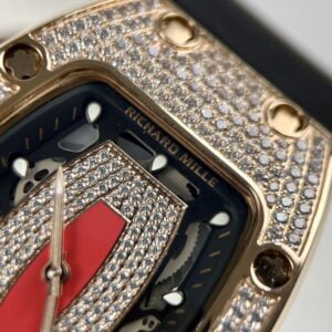 Đồng hồ Richard Mille Rep 11 nữ RM007 đính đá dây cao su
