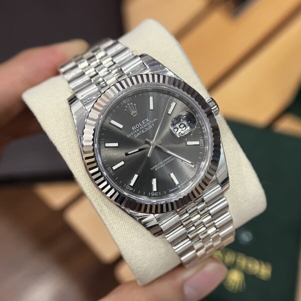 Đồng hồ Rolex DateJust Replica 11 Mặt Xám