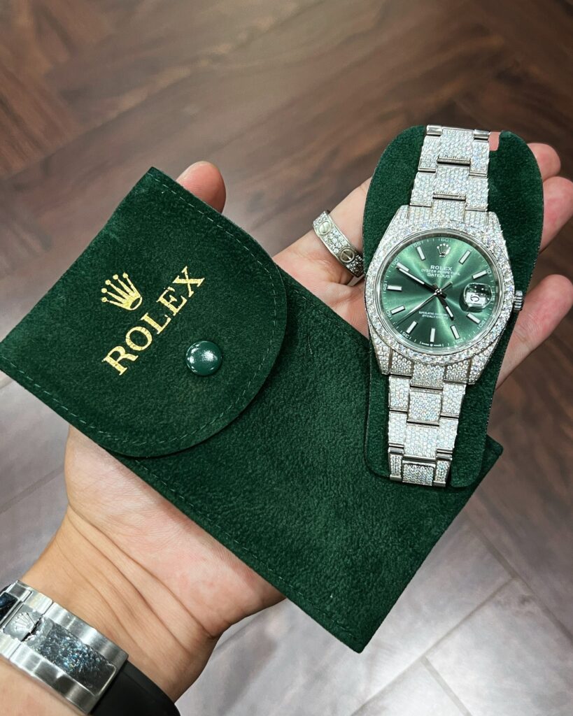 Đồng hồ Rolex Replica 11 chế tác full kim cương moissanite