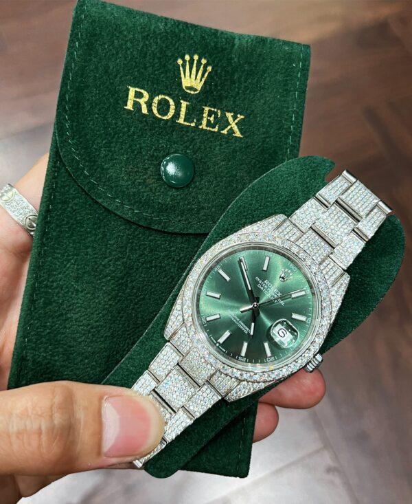 Đồng hồ Rolex Replica 11 chế tác kim cương moissanite