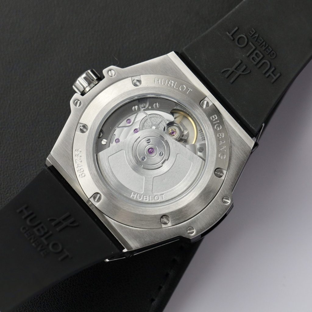 Đồng Hồ Hublot Độ Kim Cương Moissanite Big Bang One Click Màu Đen (7)