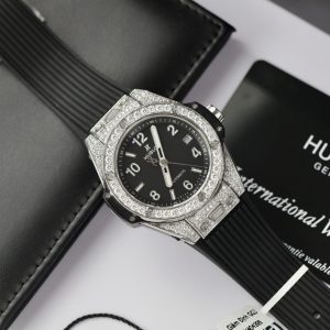 Đồng Hồ Hublot Độ Kim Cương Moissanite Big Bang One Click Màu Đen (7)