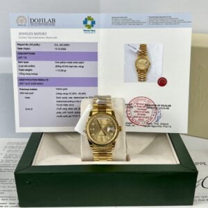 Đồng Hồ Nam Rolex Day-Date Replica 11 Bọc Vàng Thật
