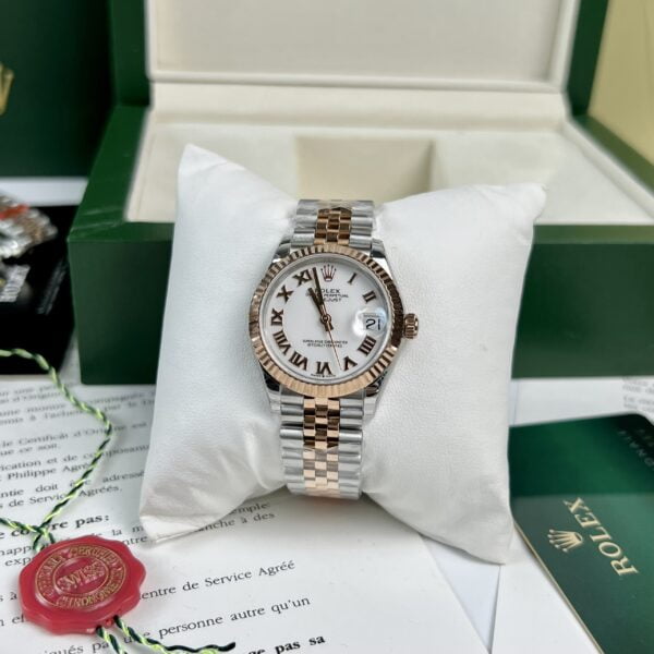 Đồng Hồ Nữ Rolex DateJust Rep 11 EW Factory Cọc Số La Mã