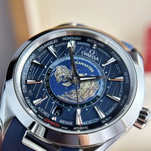 Đồng Hồ Omega Seamaster Aqua Terra Worldtimer Automatic Chronometer Rep 11