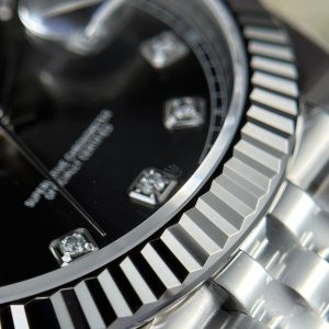 Đồng Hồ Rolex DateJust Rep 11 Mặt Số Xám Cọc Số Đính Đá Clean Factory (3)