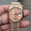 Đồng Hồ Rolex Day-Date Vàng Everose Fake 11 Cao Cấp Thụy Sỹ EW 36mm