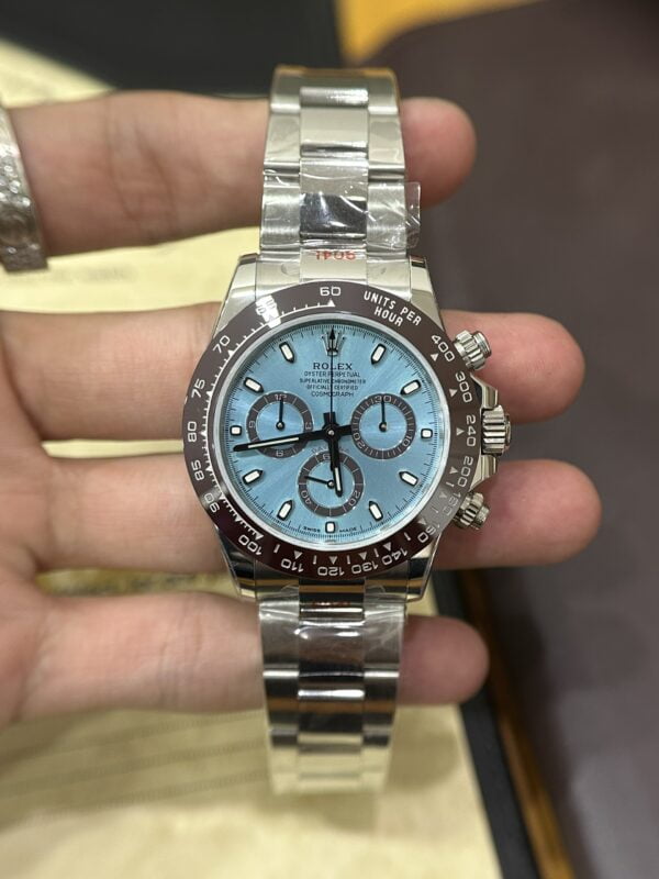 Đồng Hồ Rolex Daytona Fake 11 Ice Blue 116506 Cọc Số Dạ Quang