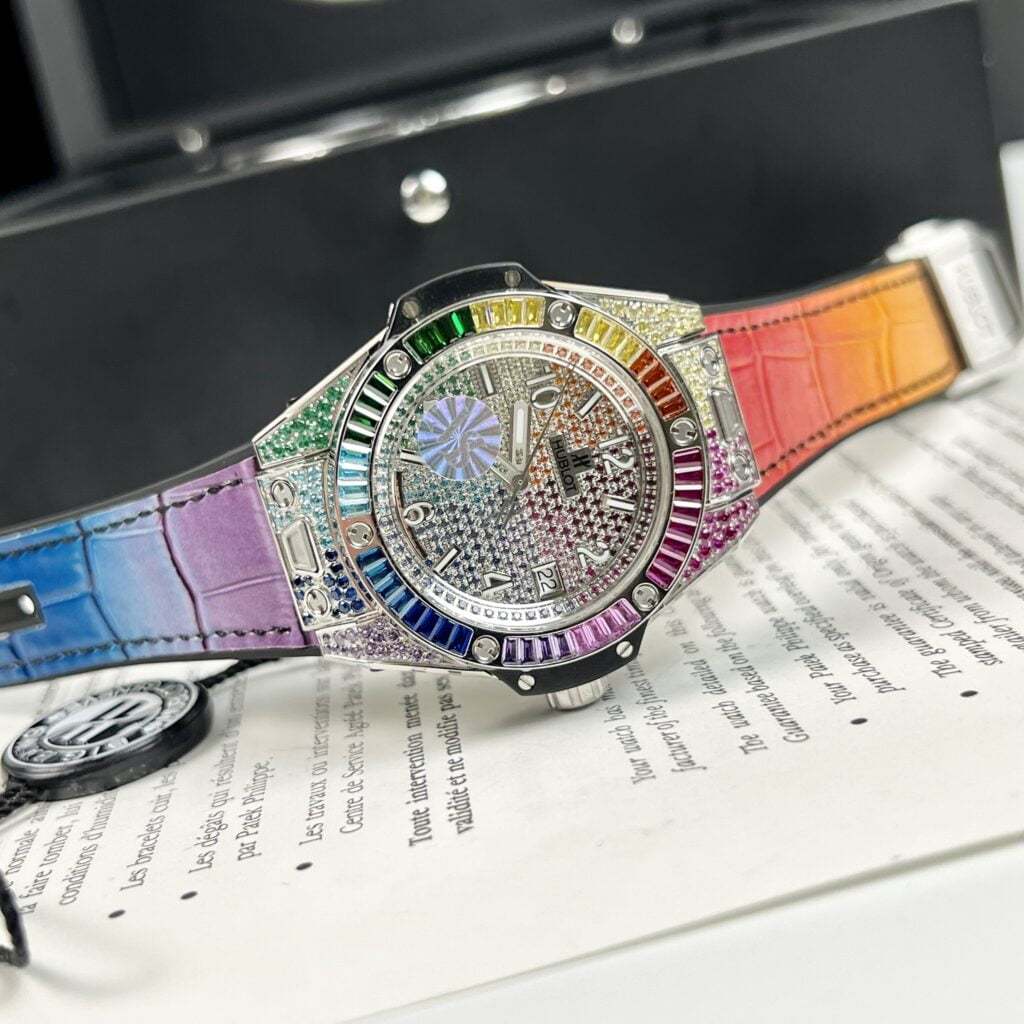 Đồng hồ Hublot Big Bang One Click Rainbow Replica 11 Unisex