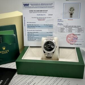 Đồng hồ Rolex DateJust Độ Kim Cương Moissanite Rep 11 Clean Factory 41mm
